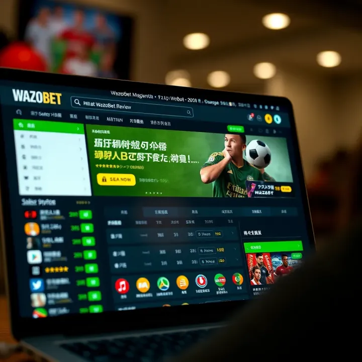 Safe and secure online betting experience using a mobile device with Wazobet interface