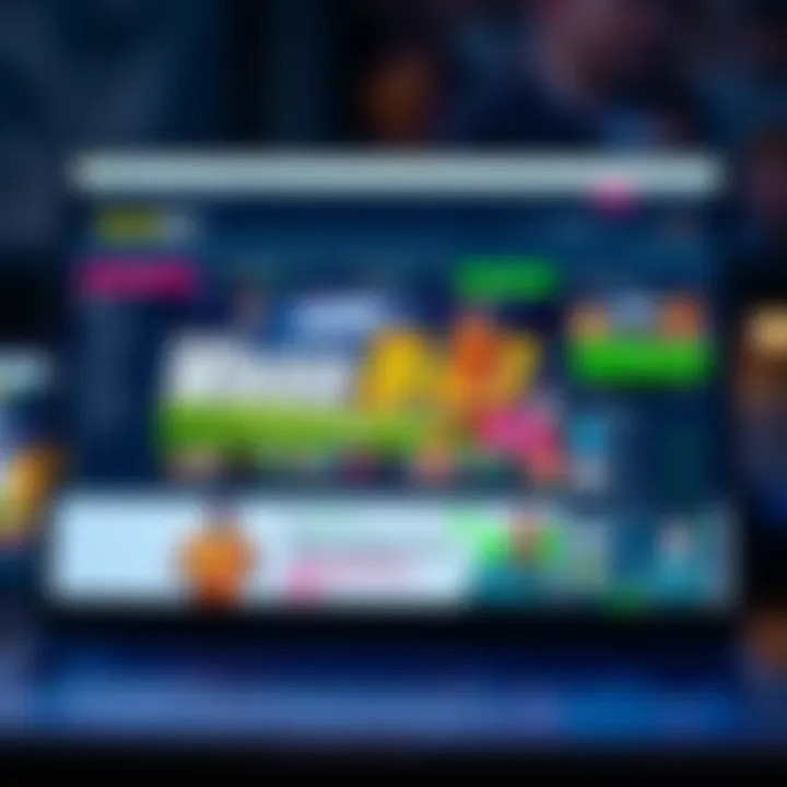 User navigating an esports betting platform on a digital device