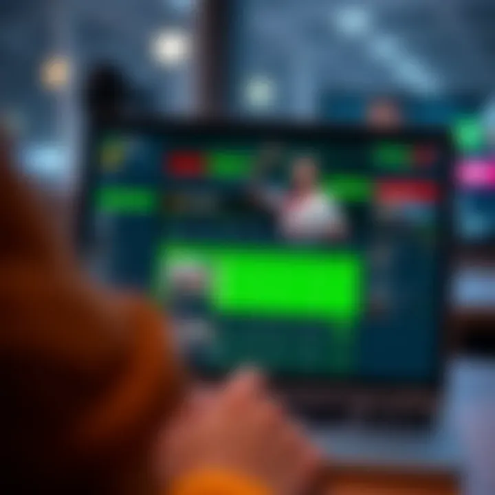 Virtual Football Betting Platforms in Nigeria Digital representation of a virtual football match on a betting platform interface