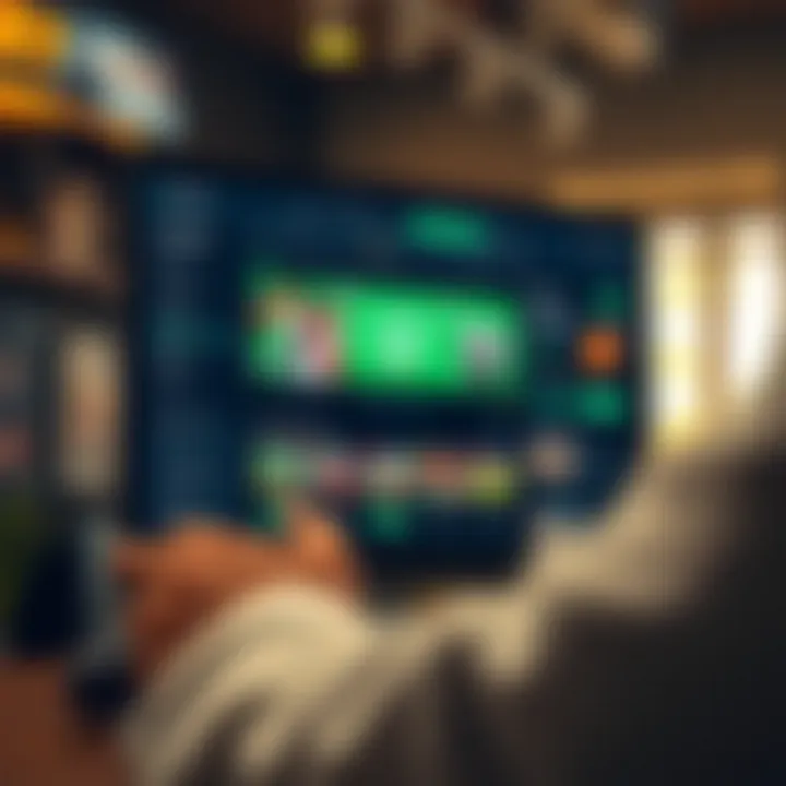 Wazobet Shop Interior with Betting Terminals Inside a Wazobet shop showing betting terminals and screens displaying sports odds