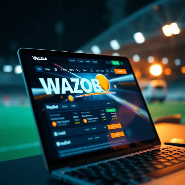 Wazobet Old Mobile Interface and Navigation Features Mobile phone displaying Wazobet Old Mobile interface with betting options and navigation menu