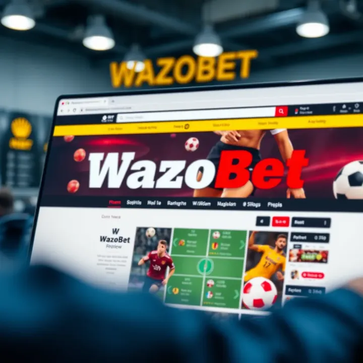 Smartphone screen showing the Wazobet app download page with a Ghana flag in the background