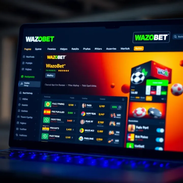 Wazobet website displaying live football scores and match details in Nigeria