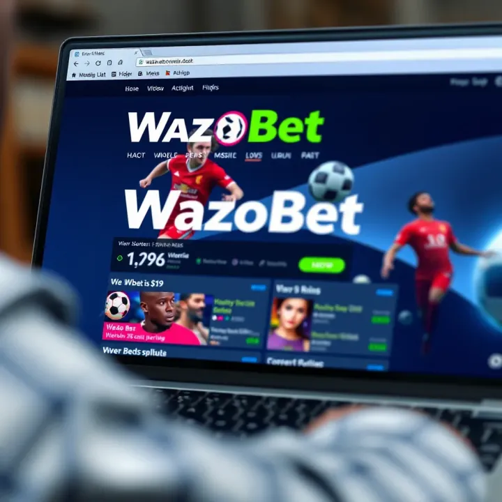 Secure account verification screen for Wazobet online betting users