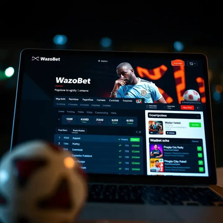 User filling out registration form on Wazobet betting platform