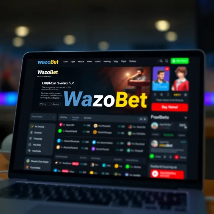 Mobile phone displaying live sports scores on Wazobet interface with a football match update