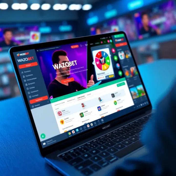 Mobile device displaying Wazobet sports betting platform with live score tracking in Nigeria