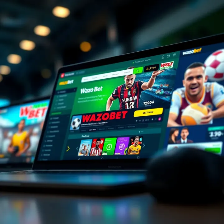 Wazobet Mobile Platform Featuring Naira Betting Options Mobile phone screen displaying the Wazobet betting platform interface with Nigerian currency options