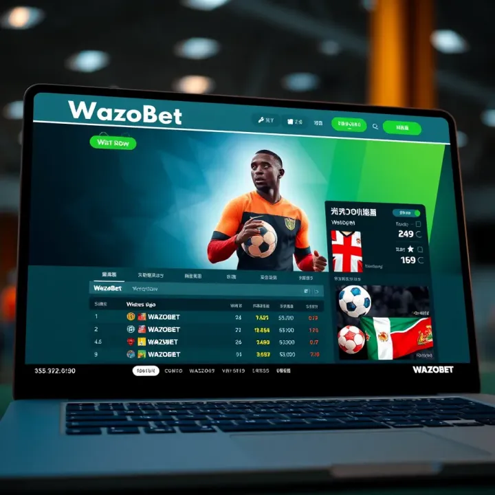 Illustration of a smartphone screen displaying Wazobet promo code input field with visible bonus offers