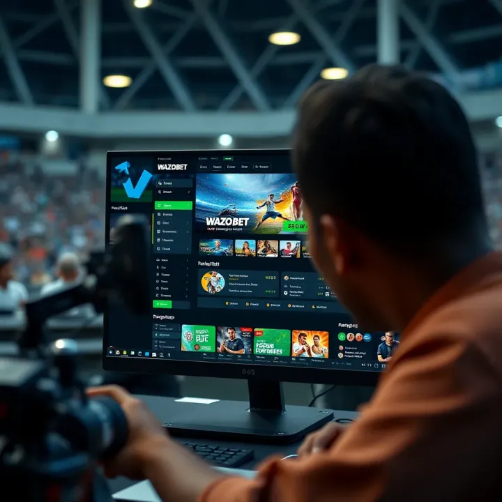 Confirmation message on screen indicating successful account creation on Wazobet betting site