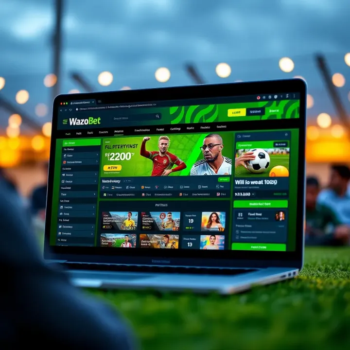 Wazobet Account Login Guide for Nigerian Users User entering login credentials on a digital device with secure connection icons