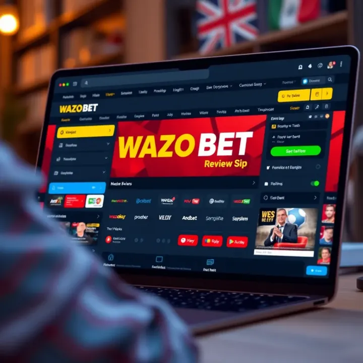 User navigating Wazobet platform highlighting betting features and options