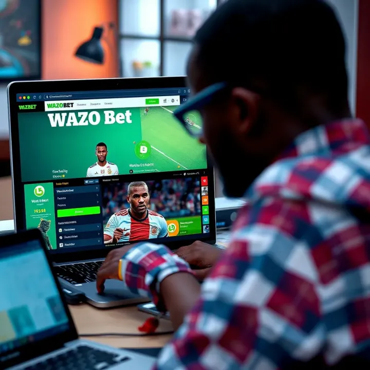 User interface showing football betting options on Wazobet platform