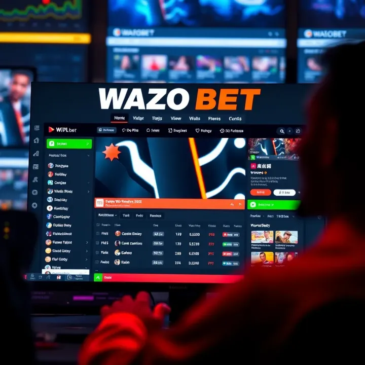 Smartphone displaying live sports betting options on Wazobet platform