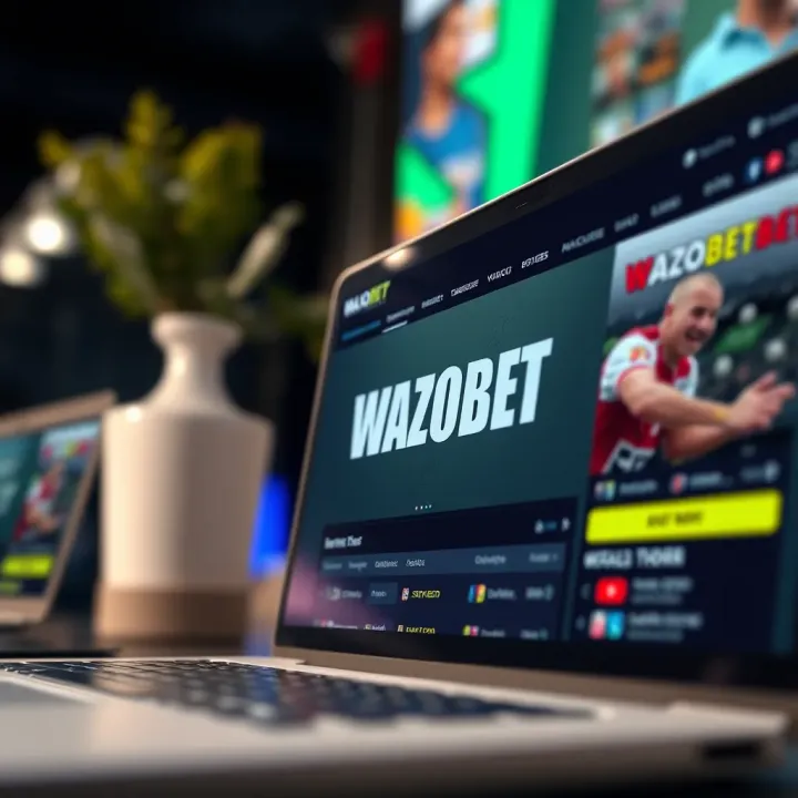 Wazobet app interface showing sports betting options on iPhone screen