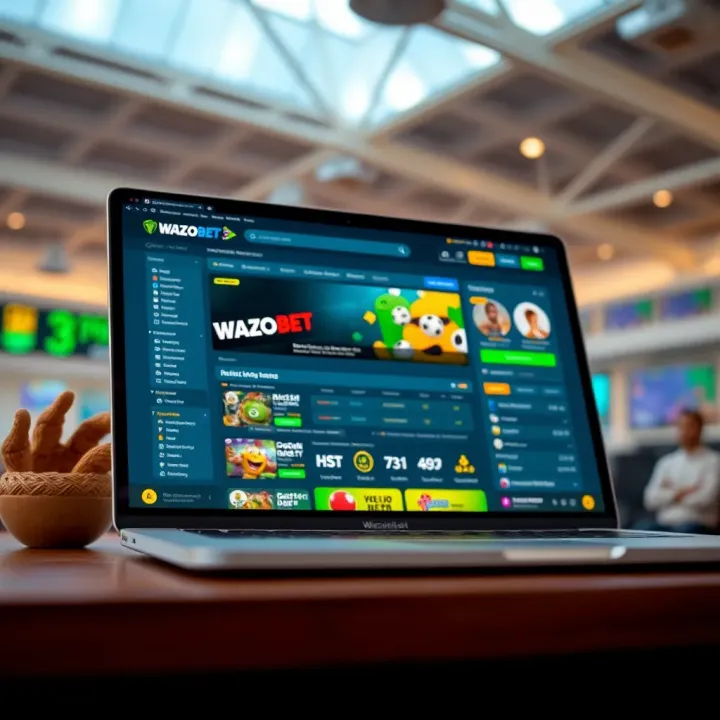 Smartphone screen displaying live betting interface on Wazobet platform