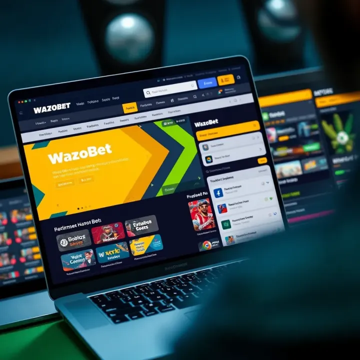 Live Betting and Score Updates on Wazobet Close-up of a mobile device showing live betting options and real-time score updates on Wazobet platform