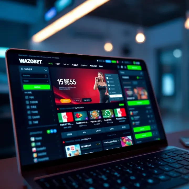 User entering login credentials on Wazobet platform on a smartphone