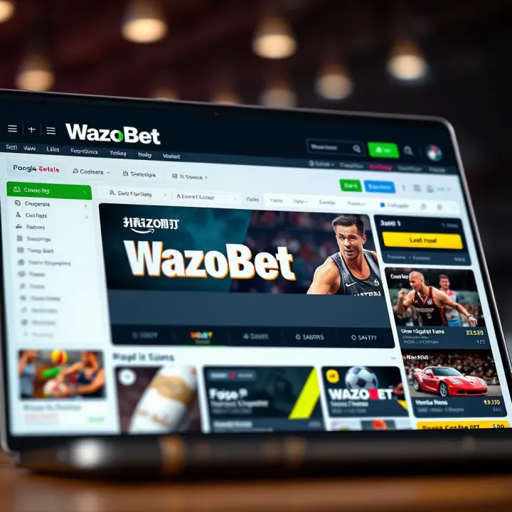 User navigating the Wazobet mobile lite platform on a smartphone displaying betting options