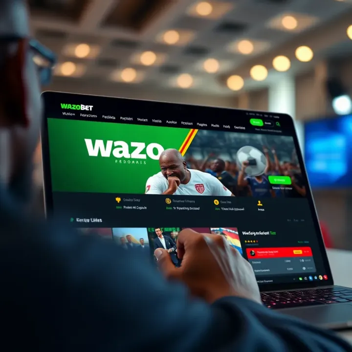 Navigating Wazobet Features for Nigerian Users Dashboard view of Wazobet with betting options and account summary displayed