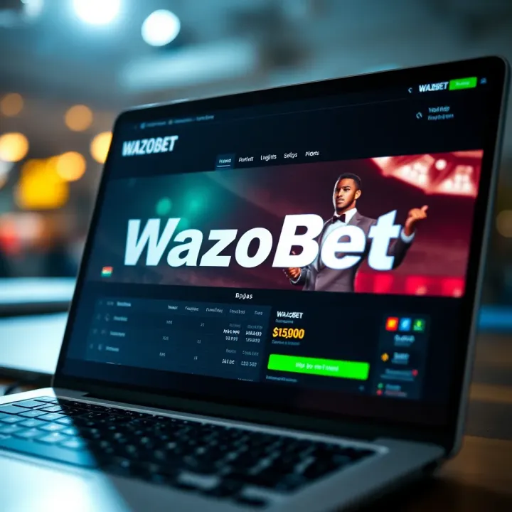 Interface of Wazobet platform showcasing betting options and tools tailored for Nigerian football enthusiasts