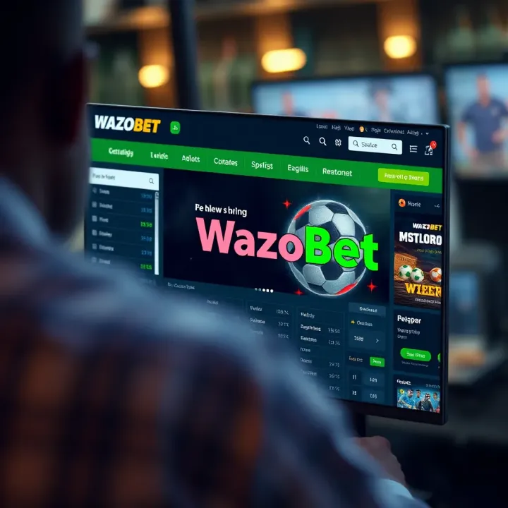 Dashboard view highlighting key features of Wazobet platform including betting options and account tools