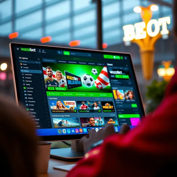 User interface showing login fields on Wazobet platform