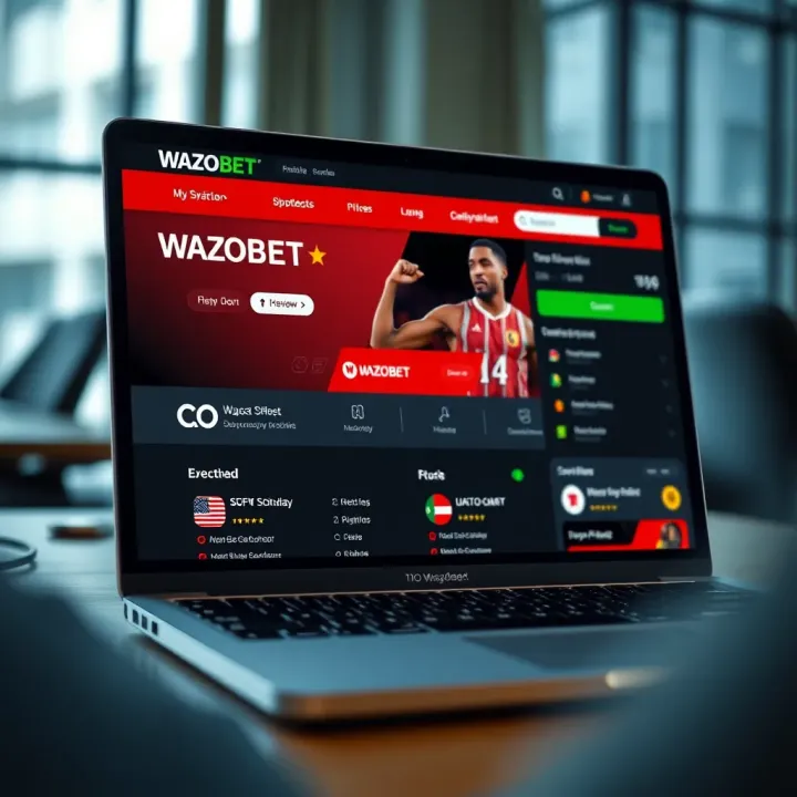 Overview of Wazobet Welcome Bonus on Betting Platform Illustration of a digital betting platform interface displaying the Wazobet welcome bonus offer and user engagement